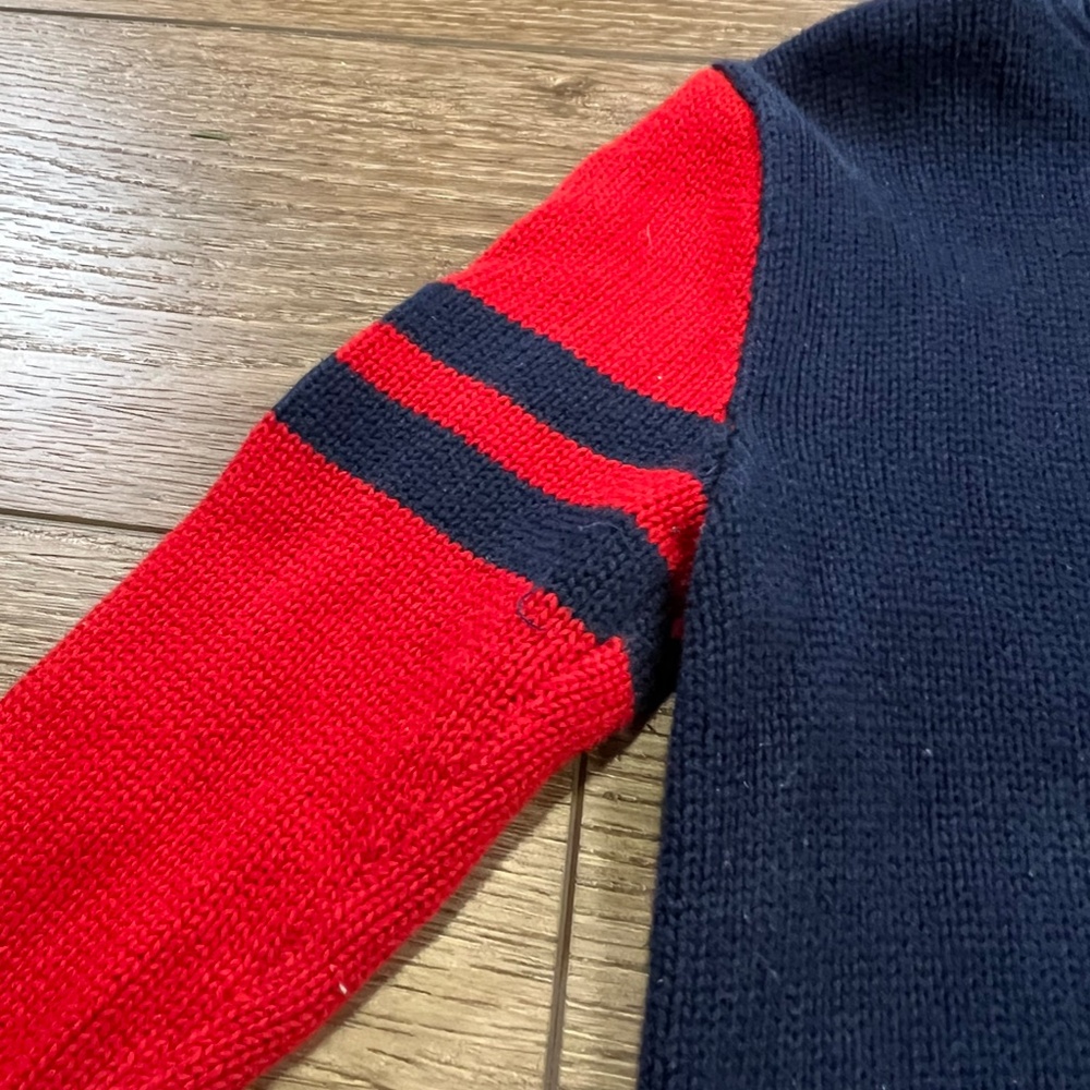 Polo Ralph Lauren Quarter Zip Big Pony Boys Sweater Preppy Warm Winter Sz 6 - Picture 3 of 12